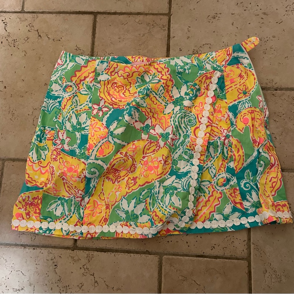 Lilly Pulitzer Multicolor Wrap Skirt